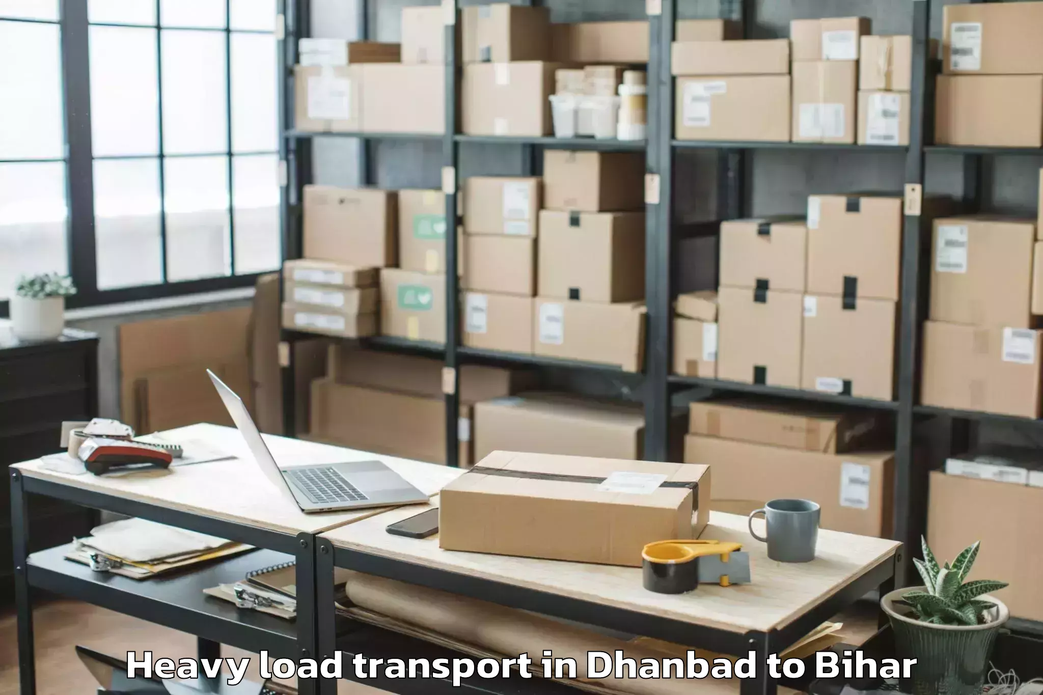 Easy Dhanbad to Belhar Heavy Load Transport Booking